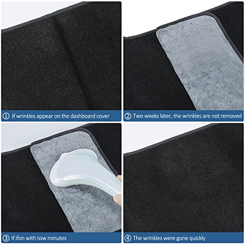 Dashboard Dash Cover Mat Carpet Compatible with 2007-2011 Toyota Camry(Black) - size: 2007-2011 Toyota Camry
