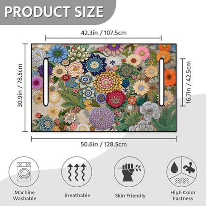 Golf Cart Seat Covers, Universal Golf Cart Seat Towel Blanket for Yamaha, EZGO, Club Car, Icon and More 2-Seat Carts, 100% Microfiber Keeps Seat Comfortable and Clean - color: boho
