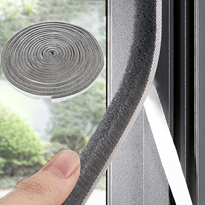 Weather Stripping Door Window Seal Strip 33 Ft, Selfadhesive Strong Adhesion, soundproofing, Draft Blocker, Dustproof, Suitable for Doors and Windows Cabinet Doors, 0.35 Wide X 0.35 Inch Thick, Gray - size: 33FT, 0.35'' Wide X 0.35'' Thick