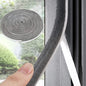Weather Stripping Door Window Seal Strip 33 Ft, Selfadhesive Strong Adhesion, soundproofing, Draft Blocker, Dustproof, Suitable for Doors and Windows Cabinet Doors, 0.35 Wide X 0.35 Inch Thick, Gray - size: 33FT, 0.35'' Wide X 0.35'' Thick