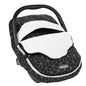 Yoofoss Baby Car Seat Cover Winter Carseat Canopies Cover to Protect Baby from Cold Wind, Super Warm Plush Fleece Baby Carrier Cover for Infant Boys Girls (Black) - color: Black