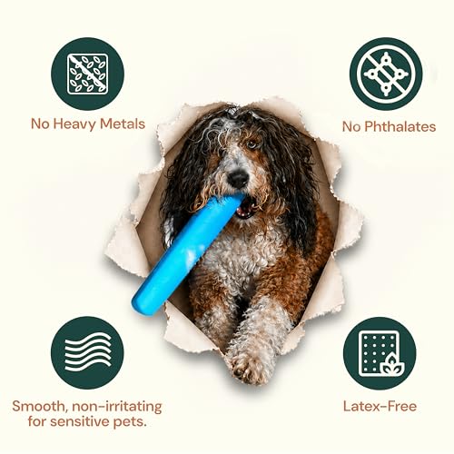 Whiffie Cushion™ - Patented Dog Car Window Chin Rest - Premium XL EXTRALIGHT® Foam, Universal Fit, Waterproof & Easy-Clean - Handcrafted in Canada - 15.5", Baja Blue - color: Baja Blue, size: 1x Pack