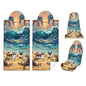 2 Pack Car Seat Towel Covers, Sweat-Proof Microfiber Seat Protectors for Gym, Running, Beach & Workout, Breathable Quick-Dry, Machine Washable, Ocean Cat Beach Print, Universal Fit - color: Ocean Cat Beach