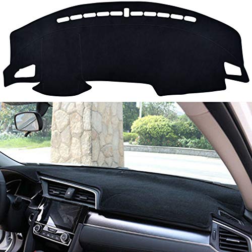 Dashboard Dash Board Cover Mat Carpet Compatible with 2016-2021 Honda Civic - style: Fit for 2016-2021 Honda Civic