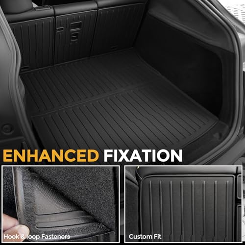 Cargo Mat for 2025 2026 Tesla Model Y Juniper Accessories (Not fit Standard), Full Coverage All Weather Trunk Cargo Liner with Backrest Protectors for Model Y 5 Seats