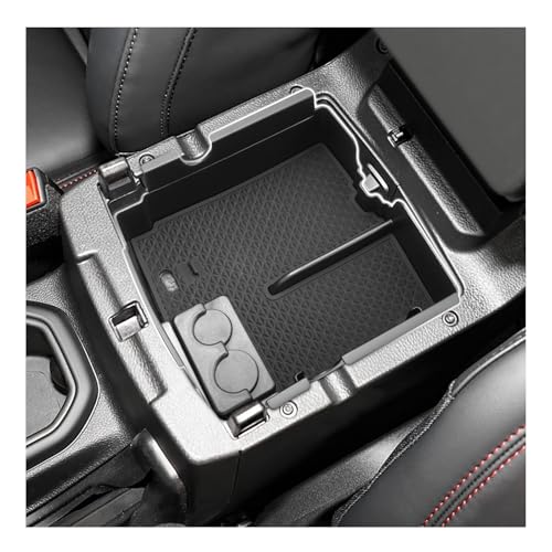 SXCY for 2025 2026 Jeep Wrangler JL/Gladiator JT Center Console Organizer for 2025 2026 Jeep Wrangler Accessories 2018-2026 Wrangler JL/2020-2026 Gladiator JT Armrest Organizer Tray[w/Coin Holder] - color: 2018-2026 Wrangler/Gladiator Armrest Tray w/Coin