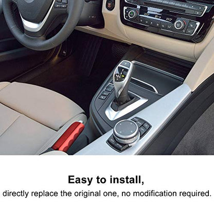 Handbrake Cover,Universal Auto Car Aluminum Emergency HandBrake Cover Handle Protector Hand Brake Sleeve(Red)