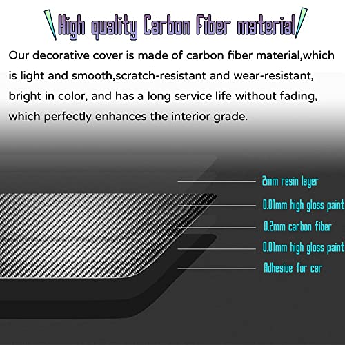 Custom Interior Accessories 2PCS for Chevrolet Camaro 2016 2017 2018 2019 2020 2021 2022 Red Carbon Fiber Center Console Cover Armrest Box Side Protection Sticker Decoration - size: Armrest box side cover