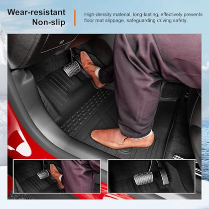 powoq Floor Mats Compatible with 2024-2026 Chevy Trax Trunk Mat with Backrest Mat TPE Floor Liner Replacement for 2024 2025 2026 Chevy Trax Accessories (Trunk Mat with Backrest Mat+Floor Mats) - size: Compatible with Chevy Trax | 2024-2026