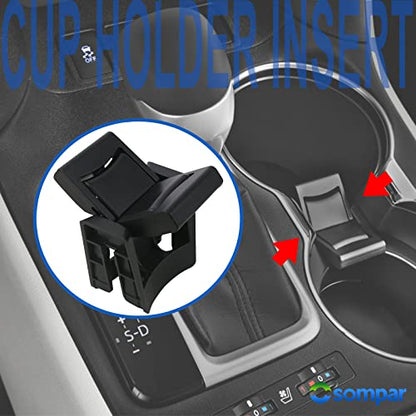Osompar Cup Holder Insert Divider Compatible with 2014-2019 Toyota Highlander Replaces 55618-0E170-C0