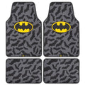 Batman Carpet Car Floor Mats, DC Comics Design, for Car, Truck, SUV - Comfortable, No Slip Nib Backing, Unique Full Print, Protects Car Floor - style: Vehicle Floor Mat