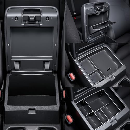Carlimeki Center Console Organizer (3-piece set) for Tacoma 4th Gen (2024-2026) - Not for Hybrid - for Tacoma Accessories - size: For Tacoma (2024-2026)