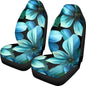 Pehede Car Seat Cover Beautiful Blue Flowers Front for Cars, Easy to Install Cover Set, Accessories Auto Trucks Van SUV,2 Packs - color: Multi01