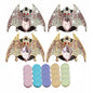 New Bat Aromatherapy Car Decoration Clip Car Air Vent Decorative Fragrance Bat Rearview Mirror Pendant Ambience Decoration Pendant (Double Gold Bat & Double Silver Bat) - size: Double Gold Bat & Double Silver Bat