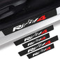 4Pcs Car Door Sill Protector Carbon Fiber Door Entry Guard Scuff Plate Accessories Front/Rear Door Sill Plate Guard Protectors