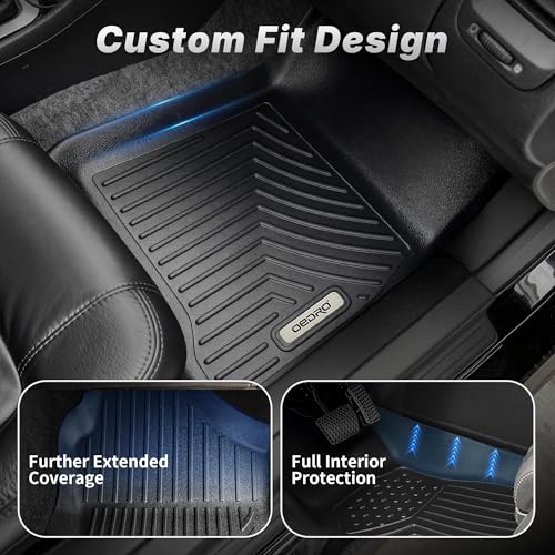 OEDRO Floor Mats Cargo Liner Fit for 2013-2024 Toyota 4Runner 5-Seater, Custom Fit TPE All Weather Floor Liners Trunk Mat with Backrest Mat for 4Runner Accessories, Car Mat Full Set, Black - style: 13-24 4Runner Full Set W/ Backrest Mat 5 Seats