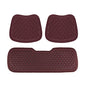3D Decompression Car Seat Cushion Breathable and Comfortable Driver Seat Cushion Non-Slip Car Seat Pads for Car,Truck,SUV,Truck,Etc (Three-piece set, Wine red) - color: Wine Red, style: Three-piece set