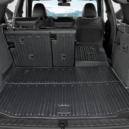 Cargo Mat with Backrest Mats for 2018-2024 BMW X3, All-Weather TPE Cargo Liner Trunk Mat Seat Back Covers for BMW X3 Accessories (Not fit X3 30e)