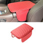 Upgraded Car Middle Center Console Cover with 2 Storage, Universal Microfiber Leather Car Armrest Cover Cushion Universal Vehicle Middle Console Cover, Most Vehicle, SUV, Truck. (Red)