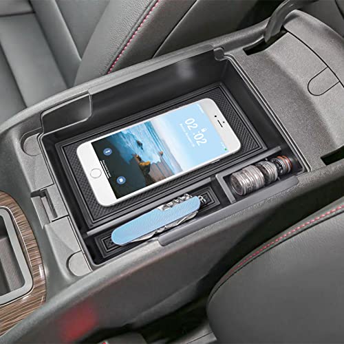 EDBETOS Center Console Organizer Compatible with Chevy Malibu Accessories 2016-2021 2022 2023 2024 2025 Insert Tray Interior Malibu Premier LS RS Secondary Armrest Storage Box ABS (Not for LT), Black - color: Black Trim