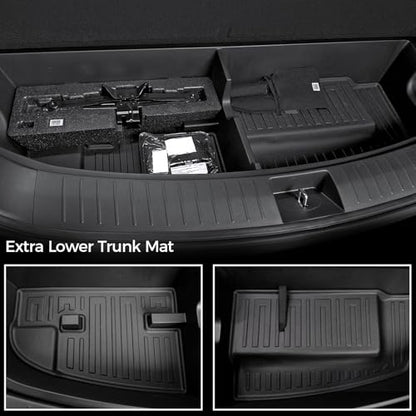 Floor Mats for Hyundai Palisade Gasoline 2026, All Weather Floor Mats Trunk Cargo Liner with Backrest Protectors Accessories, Full Coverage Set (Fit 7/8 Seats) - size: For Hyundai Palisade | 2026