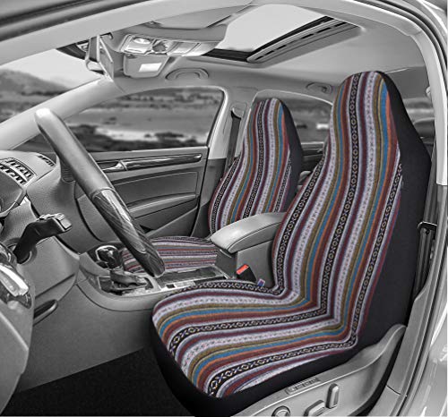 Baja Blanket Bucket Seat Cover for Car, Truck, Van, SUV - Airbag Compatible (2PCS National) - color: National