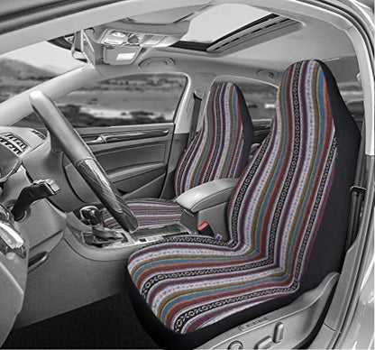 Baja Blanket Bucket Seat Cover for Car, Truck, Van, SUV - Airbag Compatible (2PCS National) - color: National