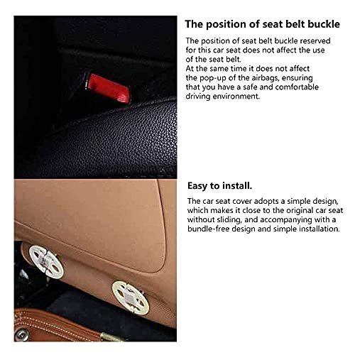Linen Car Seat Covers, Bottom Seat Covers for Car,Car Seat Cushion,Car Seat Pad[Black] - color: Plaid Black