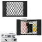Bigmeta 2PCS RV Cargo Storage Mesh Net, Elastic Stretchable Netting Pocket with 4 Adhesive Strip Wall Sticker for SUV, Truck(15.4 x 9.4 Inch) - size: 2