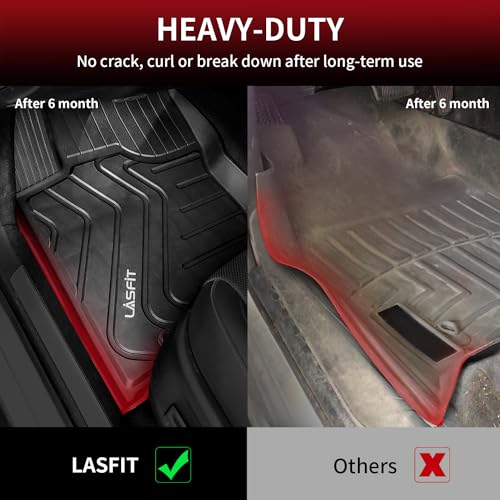 LASFIT Floor Mats Fit for Lexus NX NX200t NX300 NX300h 2021-2015 All Weather Floor Liners Custom Fit for Lexus NX All Models 2021 2020 2019 2018 2017 2016 2015 TPE Car Mats,Front and Rear Mats,Black - size: 2015-2021|For Lexus NX|Floor Mats