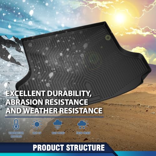 PIT66 Rear Trunk Cargo Liners, Compatible with Honda HRV 2023 2024 2025 All Weather Floor Mats TPE Cargo Mats Accessories alfombras para carro - size: Fit Honda HRV 2023-2025 | 1PC