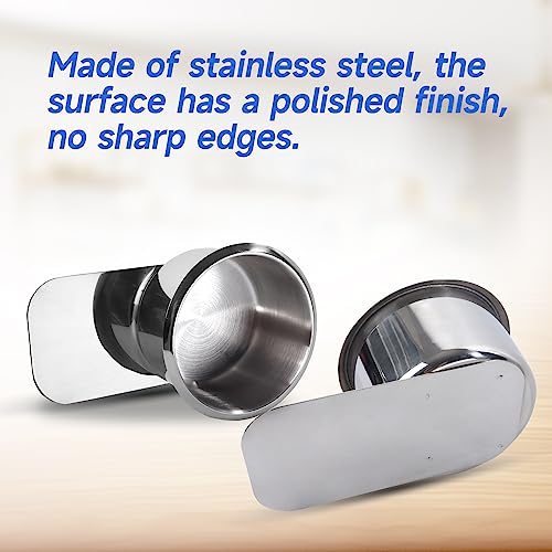 GSE Games & Sports Expert Stainless Steel Cup Holder, Drop-in Cup Holder for Casino Poker Tables, Work Desks, Boats, RVs, Cards & Trucks (Slide Under) - color: Small, style: 10-Pack