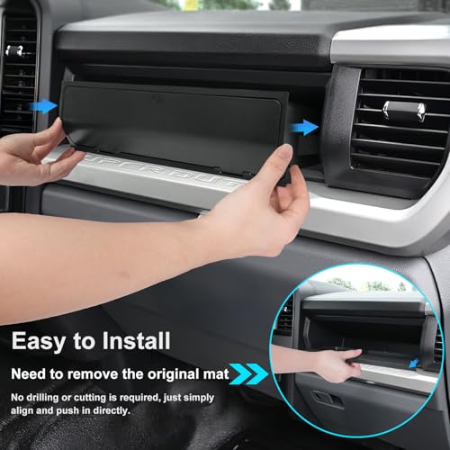 Glove Box Organizer Compatible with 2022-2026 Ford F150 STX XL/2023-2025 Lightning Pro/2025 Lightning XLT Passenger Side Hidden Insert Accessories Glove Storage Compartment Organizer Tray - size: 22-26 F150