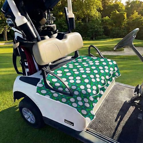 Golf Cart Seat Covers Golf Cart Seat Towel Blanket Group - color: Green Golf with Pocket 2