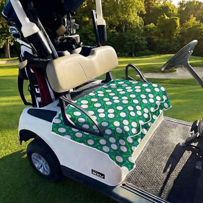 Golf Cart Seat Covers Golf Cart Seat Towel Blanket Group - color: Green Golf with Pocket 2