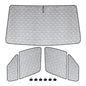 Windshield Sun Shade Customized for Mercedes Sprinter VS30 Van 2019-2026, 3PCS Foldable Car Windshield Cover Sun Protector for Front and Side Windows Reflect UV Privacy Protection - color: Front Window