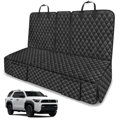 Dog Car Seat Cover for Back Seat Compatible with Toyota 4Runner 4-Runner Highlander Grand Highlander Accessories 2000-2025 2026, Waterproof & Non-Slip Car Pet Bench Rear Seat Covers