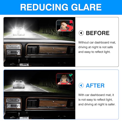 Autorder Dashboard Cover Mat for 1973-1977 1978 1979 Ford F100/F150/F250/F350/Bronco Pickup Truck Accessories Dash Cover Upgrade Velvet Dash Mat Sunshade Glare UV Rays Protector - size: 1973-1979 F100 150 250 350