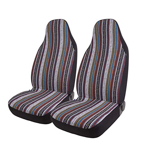 Baja Blanket Bucket Seat Cover for Car, Truck, Van, SUV - Airbag Compatible (2PCS National) - color: National