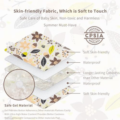 Gel Car Seat Cooler Pad for Children,Summer Breathable Ice Stroller Cooler Mat,Multifunctional Baby Cooling Pad Suitable for Stroller, Baby Dining Chair, Child Safety Seat