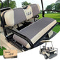 10L0L Golf Cart Seat Covers, Super Comfort Cooler Than Vinyl Seat Cover, Front and Rear Seat Cover for Yamaha EZGO Club Car, No Drilling Breathable Mesh Bench Seat Blanket, Machine Washable - color: Dark Gray + Beige, style: Rear Seat - Universal for Yama