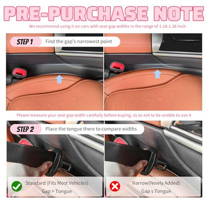 2PCS New Car Seat Gap Filler Organizer with Cell Phone Holder,Versatile Car Side Seat Gap Filler for Filling Gaps & Storing Items,2 in 1 Cars Gaps Seats Fillers