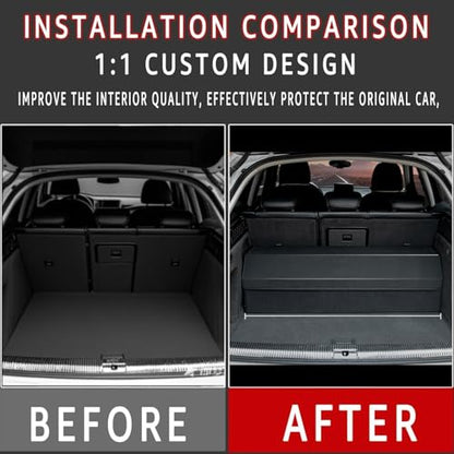 Collapsible Trunk Organizer for Cars, Custom Fit for Toyota Camry 2018-2025 Sedan, 30.7x11x11 Inches Foldable Car Storage Box with Suede Fabric, for Groceries, Sports, Travel & Emergency Kits
