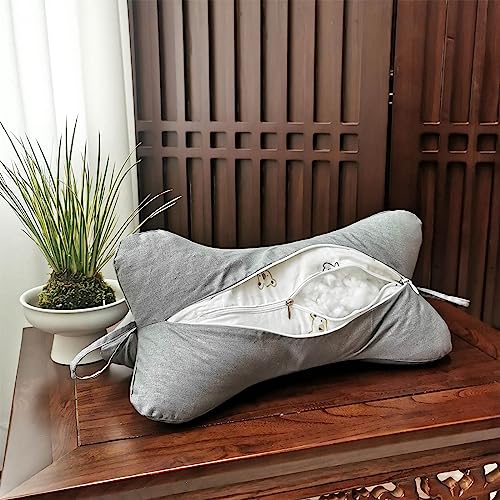 Neck & Cervical Pillows Dog Bone Shaped Travel Neck Pillows With Washable Removable Cover Have Loops On Either End For Car Bus Truck Driving Comfort Head Rest Support Neck Chiropractic Pillow (Color | Washable Removable Cover, Loops On Either End, Car Bus