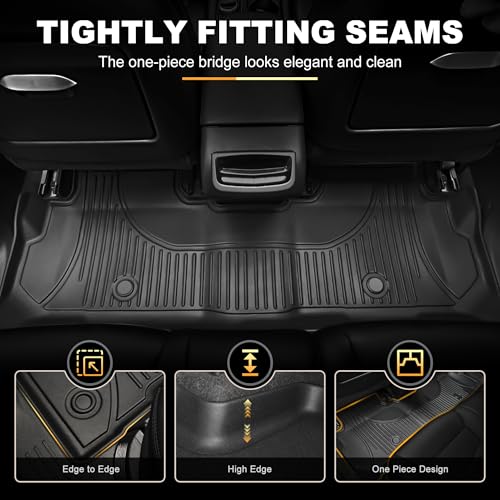 AOMSAZTO Floor Mats & Cargo Liner for 2019-2025 2026 Chevy Blazer (Not for EV) - 1st & 2nd Row All Weather Protection Floor Liners Waterproof Car Trunk Mat for Chevrolet Blazer