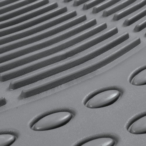 BDK MT783PLUS ProLiner Original Heavy-Duty Front & Rear Rubber Floor Mats, Gray, 3 Piece (Pack of 1) - color: Gray