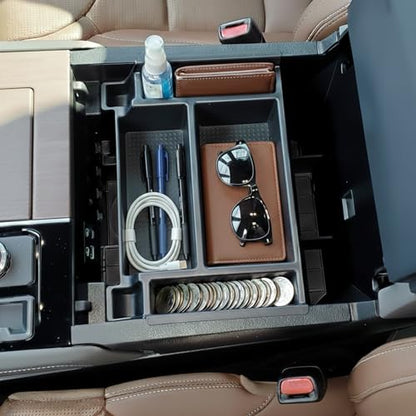 Vehicle OCD - Center Console Divider and Tray Organizer for Toyota Tundra (2022-2026) / Sequoia (2023-2026) – Made in USA - NOT Compatible with Center Console Safe - SLX513 - size: 2022-2026, style: Boxed Set