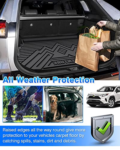 Rav4 Cargo Liner - Trunk Mat for Toyota RAV4 2019-2024 2025, All Weather Cargo Mat for rav4 Accessories, Heavy Duty (Fit for All Models)