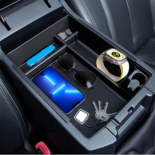 Upgraded Center Console Organizer for Toyota 4Runner 2024 2023 2022 2021 2020 2019 2018 2017 2016-2010 Full Size Tray Interior Accessories, Insert Armrest Box Secondary Storage ABS Material - size: 2010-2024 4Runner(1pcs)