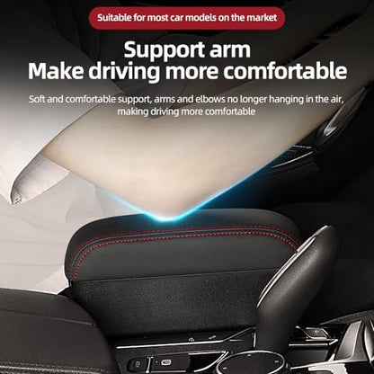 JEYODA Car Armrest Box with Cup Holder Car Central Liftable Armres Storage Organizer Box Arm Rest，Car Seat Gap Filler Organizer 1PC (Black) - color: Black